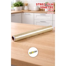 Kutulu Streç Film - 10 Metre - 30cm Gıdayla Temasa Uyumlu - Ekstra Elastik Kaliteli