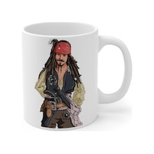 Jack Sparrow Baskılı Kupa Bardak Beyaz