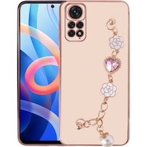 Kilifone - Redmi Note 12 Pro 4g Uyumlu Kılıf El Tutamaçlı Kamera Korumalı Taka Silikon Kapak - Pembe - T27894