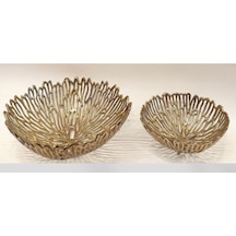 Emg-2016 25x35 Cm Dekoratif Metal Obje Seti Şık Ev Aksesuarı Minimal