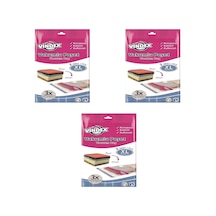 Tr Vindex Vakumlu Giyisi Yastık Yorgan Saklama Torbası Poşeti Hurç - X Large - 55x90 Cm. -3 Paket