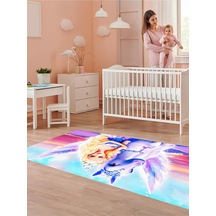 Prenses Kız Çocuk Halısı Yıkanabilir Kaymaz Taban Çocuk Odası 0431c 001