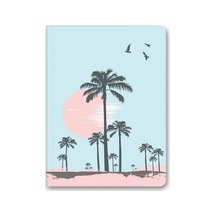 Le Color Naturel Mini Defter Çizgili Palmiye 14x20 Cm Açık Gri