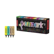Penmark Fosforlu Kalem 24 Lü Süperkutu 6neon+6pastel+6tropik+6sim Çok Renkli
