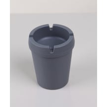 Gri Yuvarlak Kokusuz Silikon Küllük Plastik Çok Renkli Yuvarlak