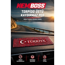 Torpido Üstü Kaydırmaz Ped - Araç İçi Kaydırmaz Mat Telefon Anahtar Gözlük Tutucu Torpido Aksesuarı 1 Adet