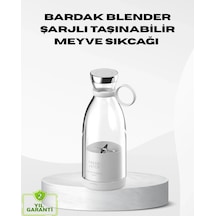 Usb Şarjlı Kablosuz Blender Taşınabilir, Kompakt Ve Çevre Dostu Meyve Sıkıcı
