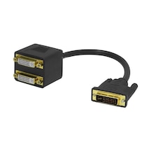 Powermaster Pm-25997 24+1 Dvı Erkek To 2x 24+5 Dvı Dişi Çoklayıcı Kablo 32cm