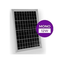 12 W Monokristal Güneş Paneli