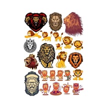 Aslan Sticker Set-11 15 Parça Telefon, Tablet, Defter, Laptop Sticker