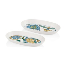 The Mia Limoncello Basic Oval Servis Gri- 26cm 2 Li Set