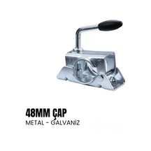 Shuıvan Destek Tekeri Bağlama Kelepçesi 48mm Metal - Galvaniz-2033