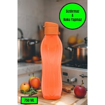 750 Ml Su Matarası Eve, Okula, Spora, İş Yerine Uygun & Su Şişesi & Suluk - Turuncu Turuncu Plastik Diğer