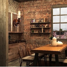 Riolight Bakır Eskitme Retro,vintage,rustik 1xe27 Duylu Tekli Metal Kafes Duvar Aplik Eskitme