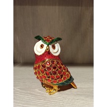 Swarovski Taşlı Baykuş Mücevherlik / Dekoratif Biblo
