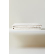 Ocean Home Textile %100 Pamuk Penye Ekru Yıldız Nakışlı Çocuk Tek Kişilik Çok Amaçlı Örtü 155 X 215 Cm