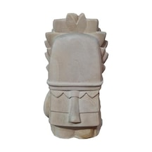 Ahşap Dekoratif Büst Heykeli Maya Totem
