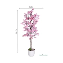 Yapay Çiçek Sitesi Yapay Kayısı Çiçeği Bahar Dalı Ağacı 100 Cm Pembe Açık Pembe