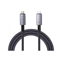 Polham 1MT USB3.2 100W Thunderbolt Type-C to Type-C Şarj, Data ve 8K 60Hz Görüntü Aktarım Kablosu