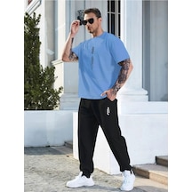 Altamira Erkek Dikey Baskılı Oversize Eşofman Takımı 001