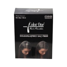 Color One Dark Brown Saç Fiberi 25 Gr + 100 Ml Siyah
