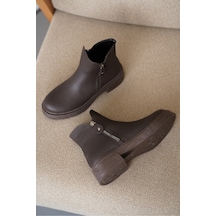 D0899 Soğuk Geçirmez Kışlık Kadın Bot & Bootie Kahverengi