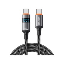 Essager Es-x61 1m Tip-c - Tip-c Kablo 100w Dijital Ekran Telefon Tablet Dizüstü Bilgisayar Hızlı Şarj Veri Kablosu