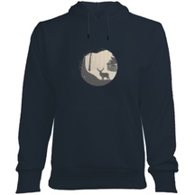 Dağ Kadın Kapşonlu Hoodie Sweatshirt