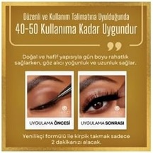 12 Adet Takma Kirpik Seti 6 Farklı Çift - 2 Adet Mıknatıslı Likit Eyeliner Yapıştırıcı