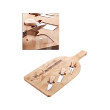 Bambu 4 Parça Peynir Sunum Tahtası Seti 45cm Bmb52 Ahşap