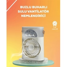 Mini Klima Fan Usb'li, 7 Renk Gece Işığı, 3'ü 1 Arada Fonksiyon
