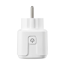Smart Wifi Soketi, Akıllı Telefon Uygulaması, Alexa Ve Google Asistanı İle Uyumlu, Enerji İzleme, 16 A, 3680 W, Beyaz