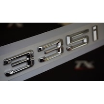 Bmw 335İ Bagaj Krom Metal 3M 3D Yazı Logo