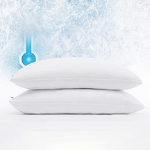 Serta Power Chill Soğutma Yastığı Koruyucuları, Lekeye Dayanıklı Ve Fermuarlı Yastık Koruyucu, Yastığı Toz Ve Kirden Korur 2&apos Li Paket , Kral, Beyaz 50 x 22