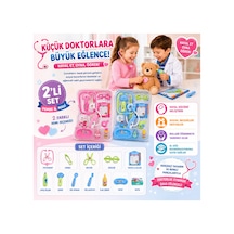 Oyuncak Doktor Seti - 2 Farklı Renk Seçenekli Eğitici Sağlık Ve Doktorluk Evcilik Oyuncak Seti 2li Set Pembe , Mavi - 893289425