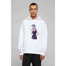 Anime Tokyo Ghoul Anteiku Baskılı Beyaz Erkek Örme Kapşonlu Sweat (531035832)