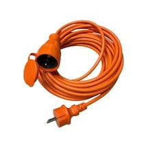 20 Metre Seyyar Uzatma Kablosu 3x1.5mm² Kablo, Ip44 Koruma, Turuncu Renk, Fransız Tipi Fiş, 250v/16a, Dış Mekan Uyumlu Bylion