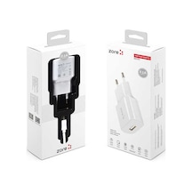 Mobilefix Metro Serisi Zr-tc01 Micro 2 İn 1 Şarj Seti - Beyaz Beyaz