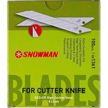 Snowman Maket Bıçağı Yedeği Dar 30 Derece 100 Lü Sk2
