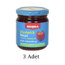 Diyabetik Çilek Reçeli 240 G 3 Adet