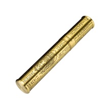 Lubinski Puro Saklama Silindiri Çelik Tüp Kılıf Gold İşleme 60 Ring Lb-528