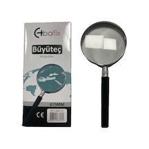 Bafix Büyüteç Cam Metal Çerçeveli 75 Mm Büyüteç