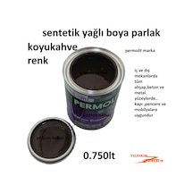 Koyukahve Sentetik Yağlı Boya 0.750lt Koyu Kahve Renk Ahşap Metal