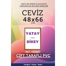 Kahverengi-22mm-48x66 Cm Mat Pvc Li Camsız Fotoğraf Puzzle Belge Çerçeve Yatay Dikey Asılabilme. 28007481