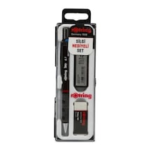 Rotring Tikky Okul Seti 0.7 Mm Bordo Versatil Kalem, Silgi, Uç Genel