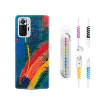 Xiaomi Redmi Note 10 Kılıf +Kablo Koruyucu Ressam Sulu Boya 1600 Siyah Xiaomi Redmi Note 10 Kılıf +Kablo Koruyucu Ressam Sulu Boya 1600 Siyah