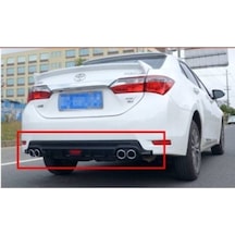 Toyota Corolla Uyumlu 2012-2018 Ithal Piano Black Dıfüzör 4 Egzoz