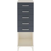 Arges Dolap 5 Çekmeceli 44x30x134 Aytaşı-antrasit Aytaşı