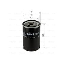 Fıat Stilo 1.6 16v 01.2004 - 12.2007 Bosch Yağ Filtresi Filitre