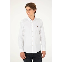 U.S. Polo Assn. U.s. Polo Assn. Uzun Kollu %100 Pamuk Basic Gömlek 1962279 Beyaz